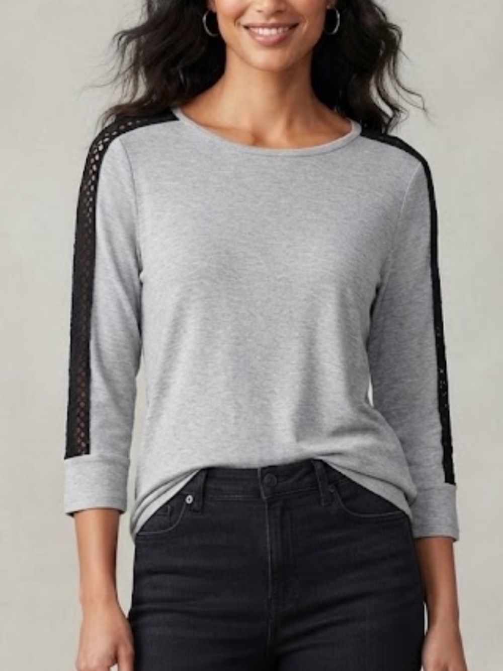Soft‎ Surroundings Gray Top nwot